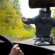 What is the main cause of motorcycle accidents